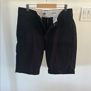 Dickies Black Flat Front Casual Shorts